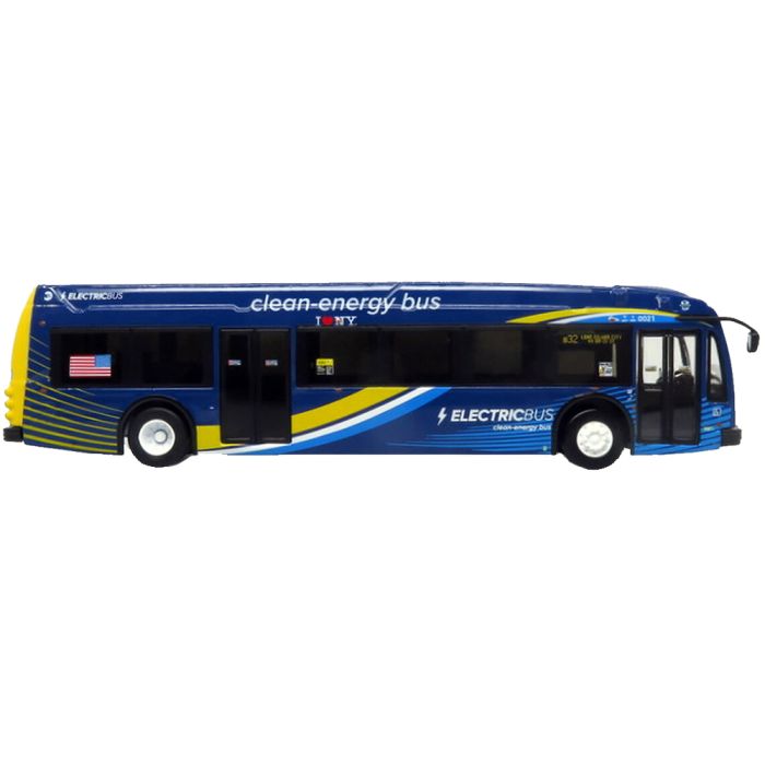 Proterra ZX5 MTA NYC Electric Transit Diecast Bus