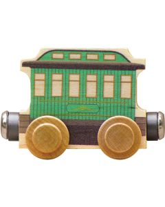 Wood NameTrains Passenger Car