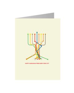 Subway Hanukkah Card