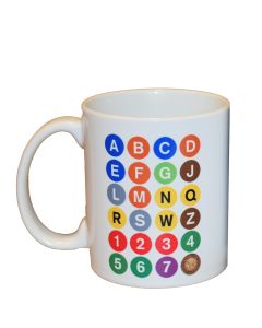 White ABC 11oz Mug