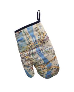 Subway Map Oven Mitt