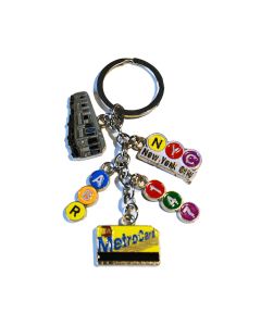 Subway Train Dangle Keychain