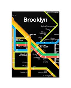 Black Vignelli Brooklyn Magnet