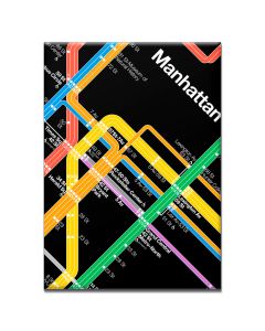 Black Vignelli Manhattan Magnet