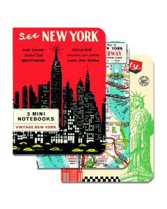 Mini Red See New York Journals (Set of 3)