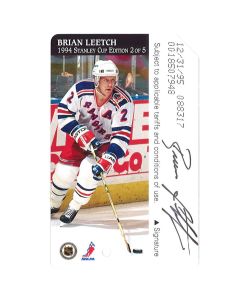 Brian Leetch Signed MetroCard (Single)