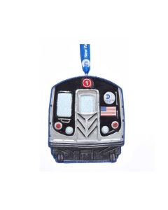 #1 Subway Train Face Resin Ornament