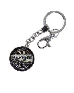 Subway Train Spinner Keyring