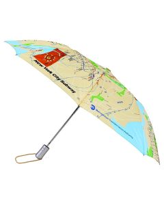 Silver Handle Subway NYC Map Umbrella