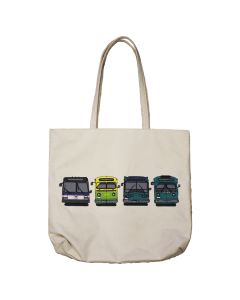 Vintage Buses Tote Bag