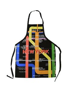 Black Vignelli Diagram Apron