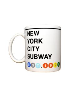 Established 1904 NYC Subway Mug White