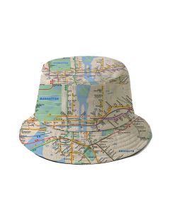 Adult NYC Subway Map Bucket Hat