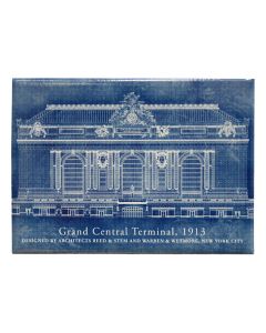 Grand Central Terminal Blueprint Magnet