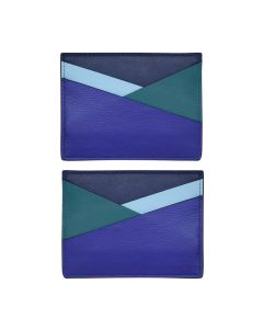 Asymmetric Card Case Denim