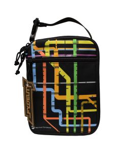 Black NYC Subway Diagram Lunch Box