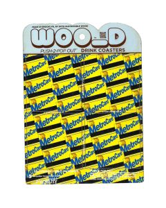 Wood Coaster MetroCard Set