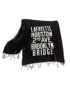 Brooklyn & Manhattan Subway Scroll Sign Scarf