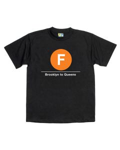 Subway T-Shirt F Train (Brooklyn to Queens)