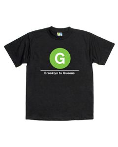 Subway T-Shirt G Train (Brooklyn to Queens)