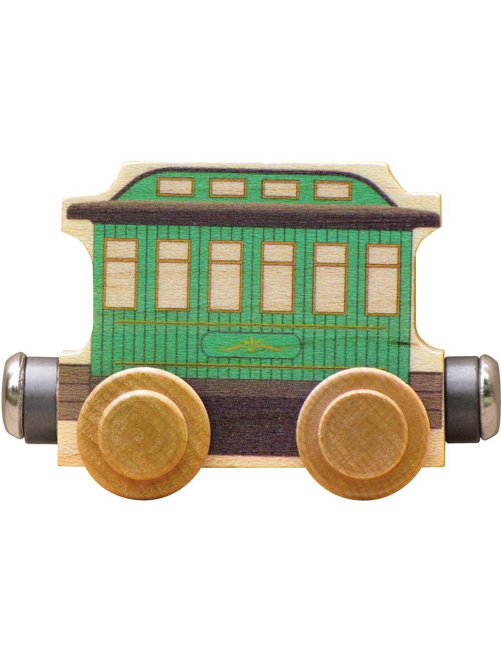 wooden train passenger cars