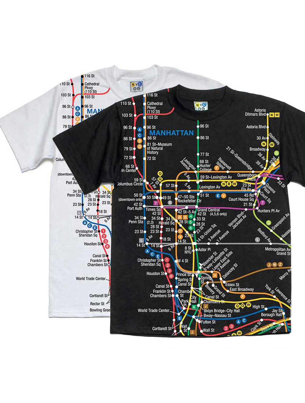 waarschijnlijk interval Vlekkeloos Adult Manhattan Subway Map T-Shirt
