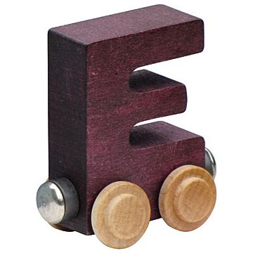 Wooden Letter E Train