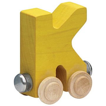 Wooden Letter K Train