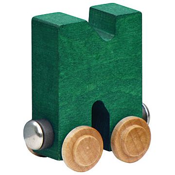 Wooden Letter N Train