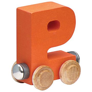 Wooden Letter P Train