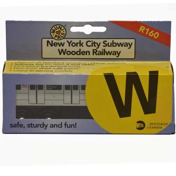 NYC Subway Wooden W Train (R160)