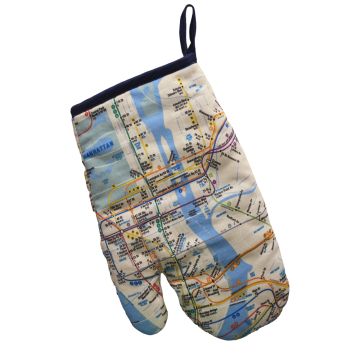 Subway Map Oven Mitt