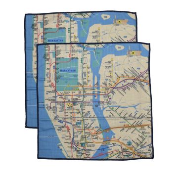 Subway Map Tea Towel