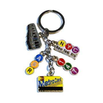 Subway Train Dangle Keychain