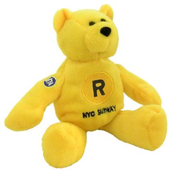 NYC Subway #R Train Teddy Bear