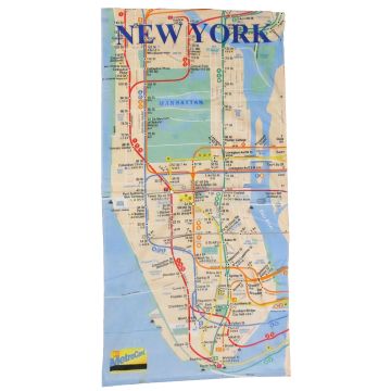 Subway Map Beach Towel