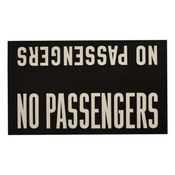 Roll Sign No Passengers