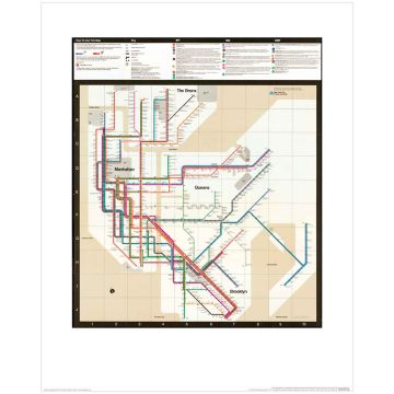 1972 Subway Guide 16x20 Print