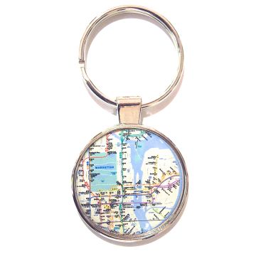 Keychain Subway Map Dome