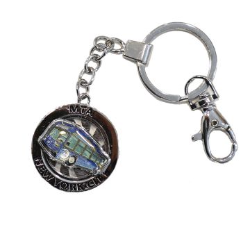 NYC Bus Spinner Keyring