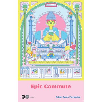 2019 Epic Commute MTA Arts & Design Poster