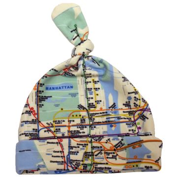 NYC Subway Map Baby Beanie Hat