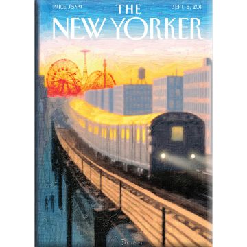 New Yorker Coney Island Train Magnet