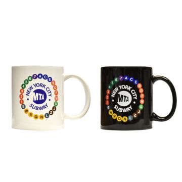 NYC Subway Routes Mug Set