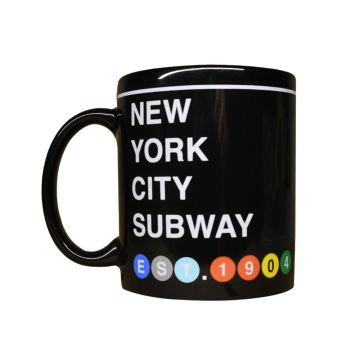 Established 1904 NYC Subway Mug Black