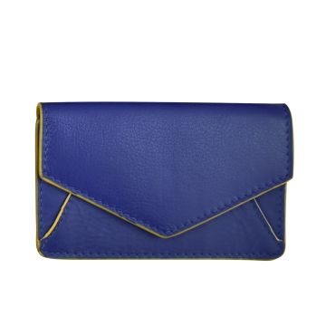 Envelope Business Card Holder Cobalt/Yellow