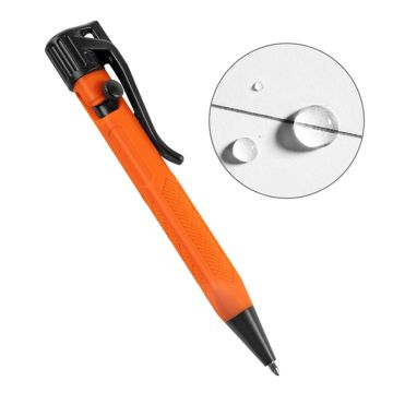 Weatherproof Orange Mini Bolt-Action Pen