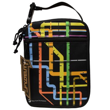 Black NYC Subway Diagram Lunch Box