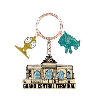 Grand Central Terminal Rose Gold Keychain