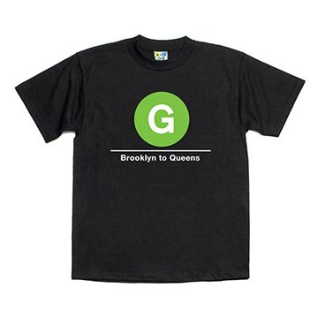 Subway T-Shirt G Train (Brooklyn to Queens)